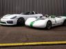 Тук до прототипа 981 Boxster Bergspyder от 2015, тежащ 1130 кг.