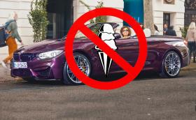 BMW M не толерира яденето на сладолед в кабриолетите на марката. Видео