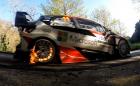 Горящите спирачки на Yaris WRC хионотизират. Видео със забавен кадър