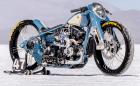 ‘The Cheetah’ от Lucky Custom е турбиниран Harley-Davidson с вилка от Honda и фар от Ford