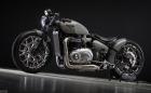 Този Triumph Bonneville Bobber от Krugger е фантазия за окото и душата. С твърда задница е и цвят на Skoda