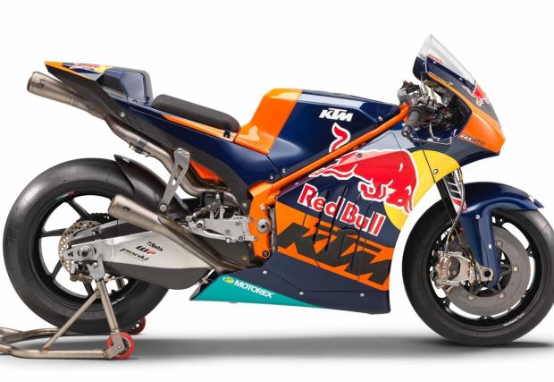 „Стоманеният“ MotoGP байк на KTM изглежда различен и супер як: KTM RC16 идва с V4 и 270 коня